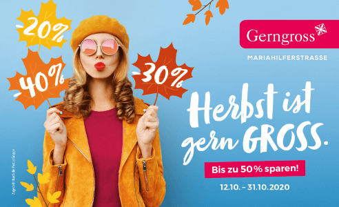 Gerngross Herbst-Gutscheinheft